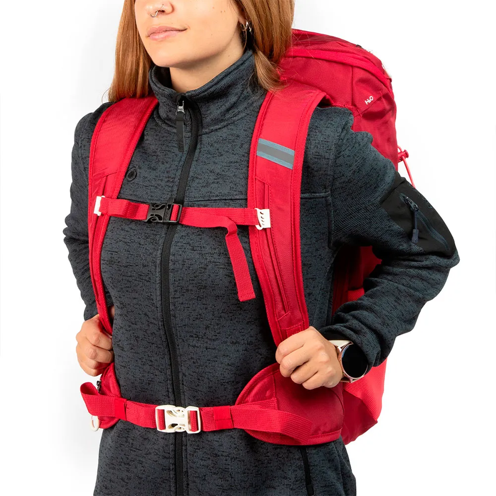 Izas Nympha Ii 35l Ryggsäck, Mineral red / diva pink / white