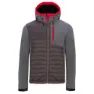 Dark grey / red