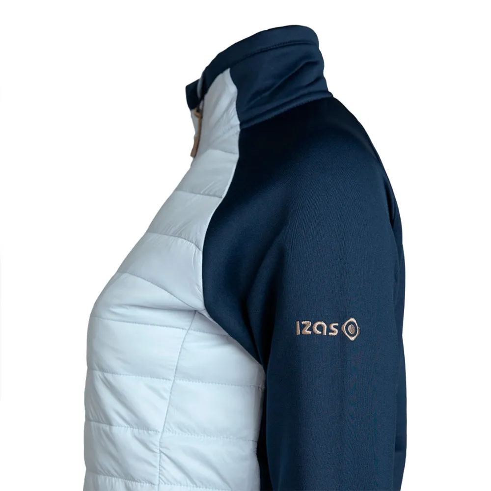 Izas Urmell Fleecejacka Med Dragkedja, Light blue / navy blue