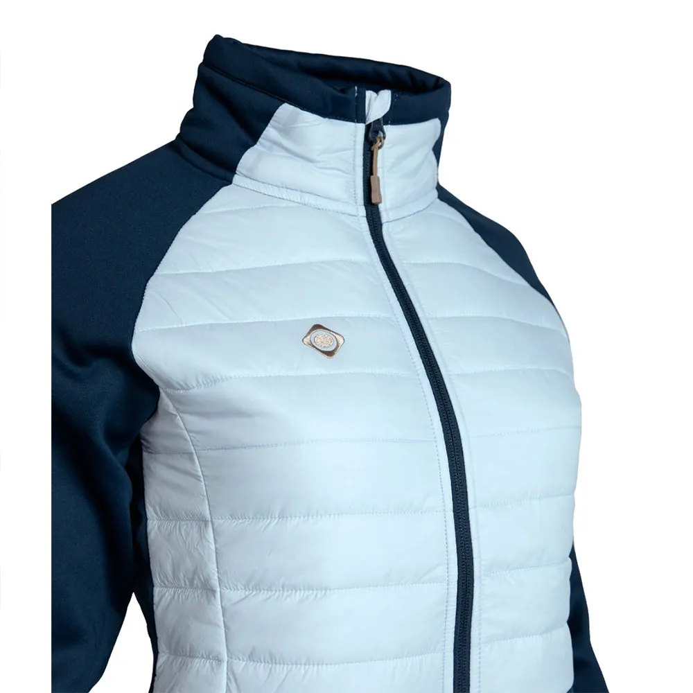 Izas Urmell Fleecejacka Med Dragkedja, Light blue / navy blue