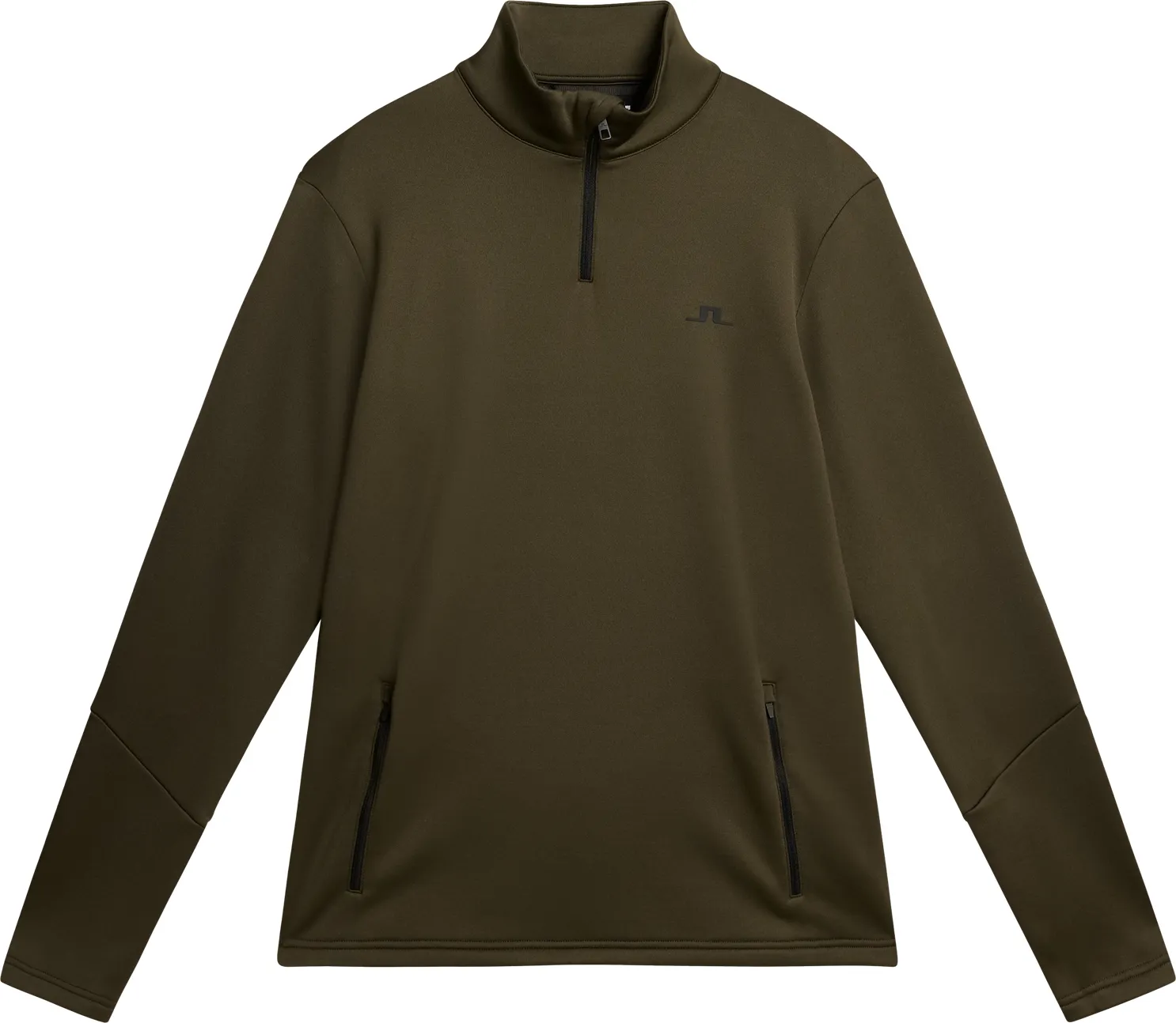 J.LINDEBERG Men's Aerial 1/4 Zip Midlayer, Forest Green