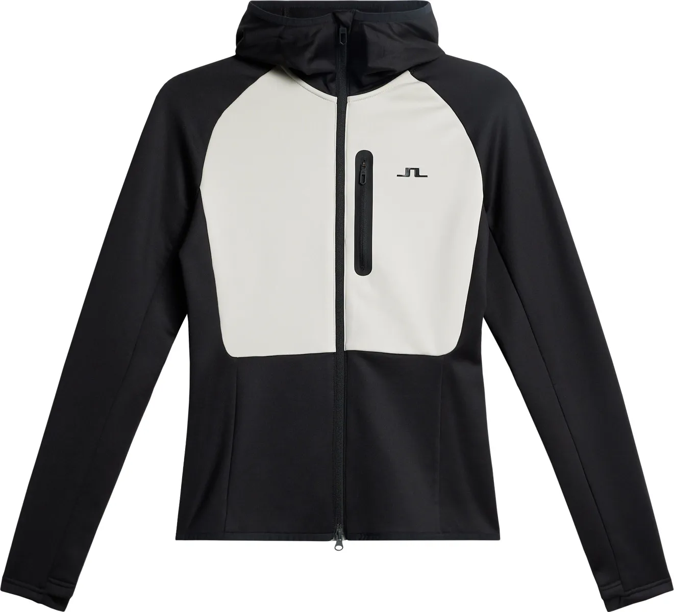 J.LINDEBERG Women's Elana Full Zip Hood, Moonbeam