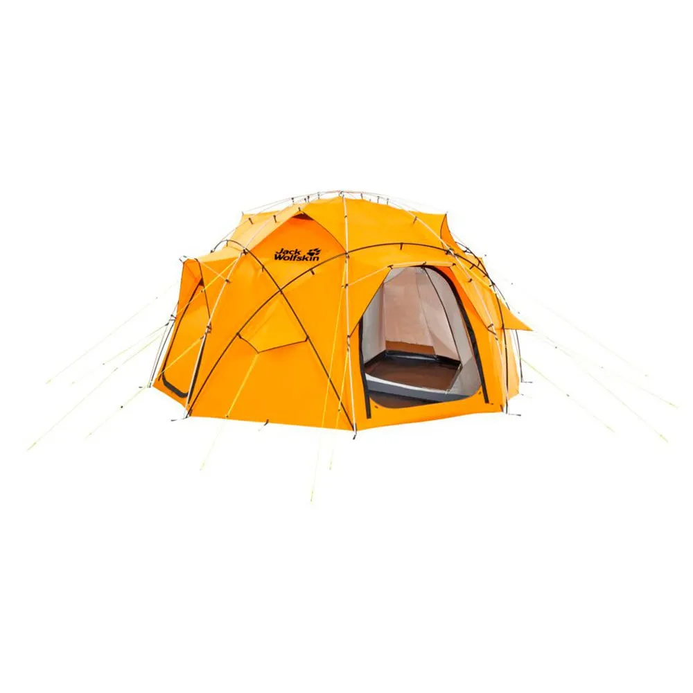 Jack Wolfskin Base Camp Tält, Burly yellow, 10 Platser Jack Wolfskin Base Camp Tält, Burly yellow, 10 Platser