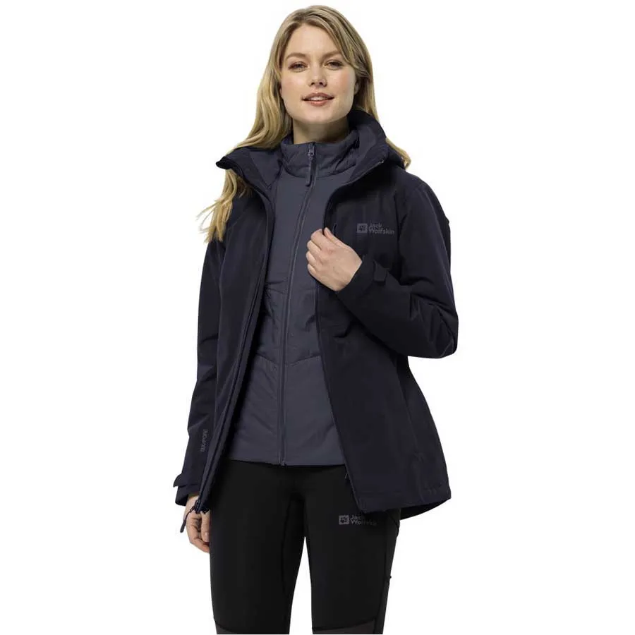 Jack Wolfskin Bergland 3in1 Jacka, Graphite 1389