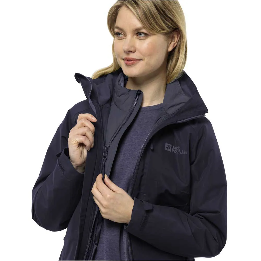 Jack Wolfskin Bergland 3in1 Jacka, Graphite 1389
