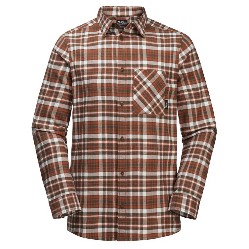 Jack Wolfskin Bergweg Skjorta Med Långa ärmar, Carmine 41