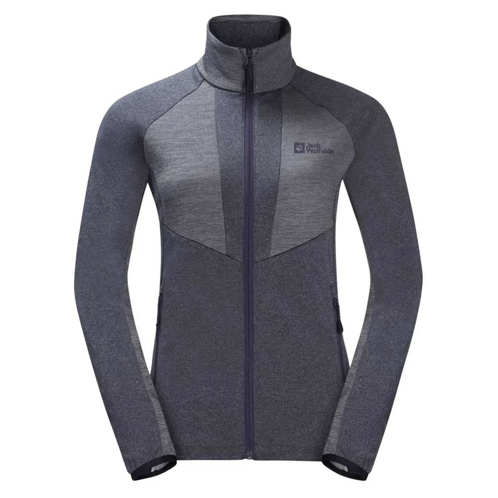 Jack Wolfskin Blattsteig Fleecejacka Med Dragkedja