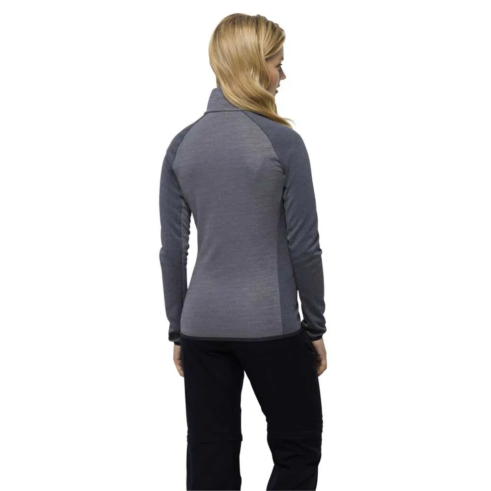 Jack Wolfskin Blattsteig Fleecejacka Med Dragkedja