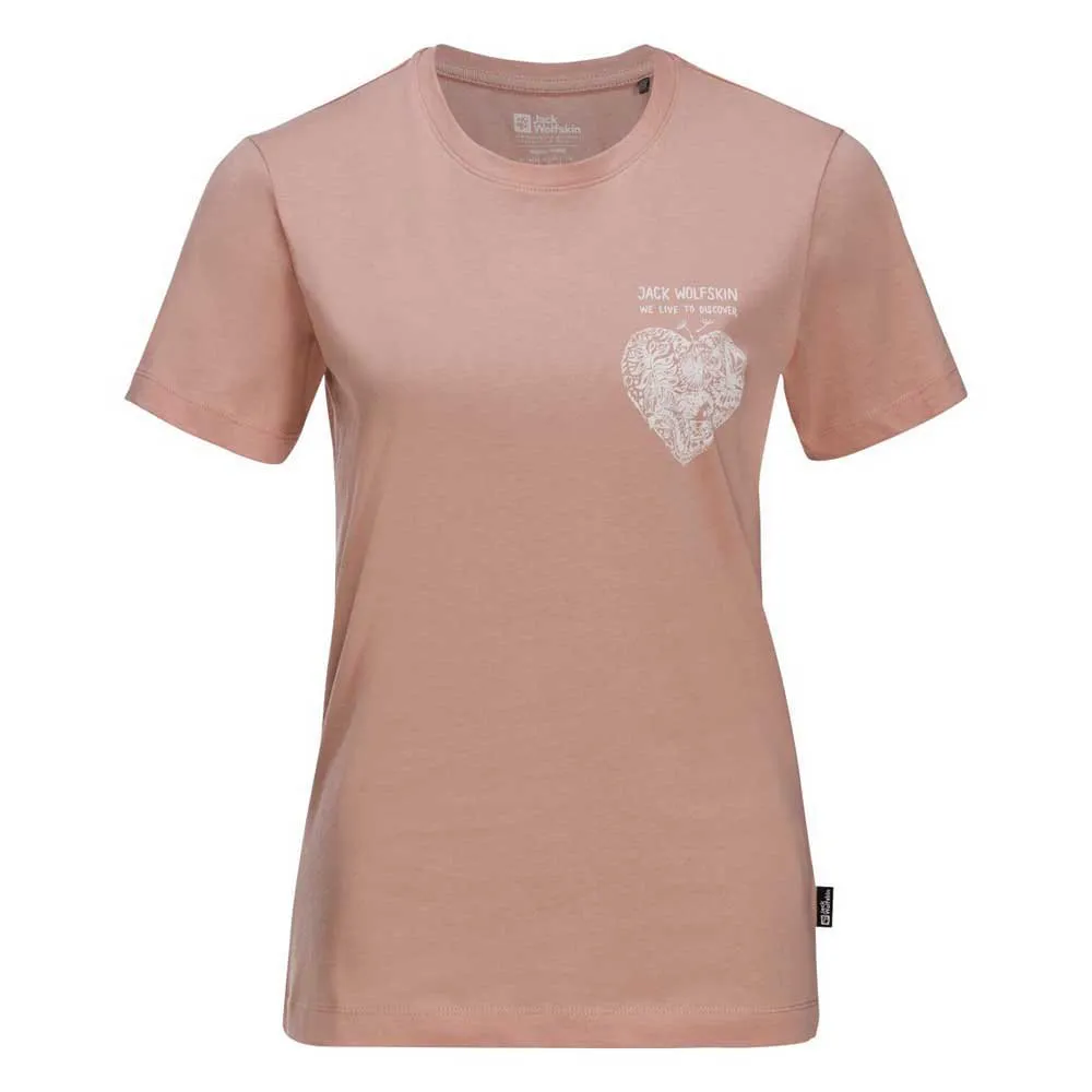Jack Wolfskin Discover Heart T-shirt Med Korta ärmar