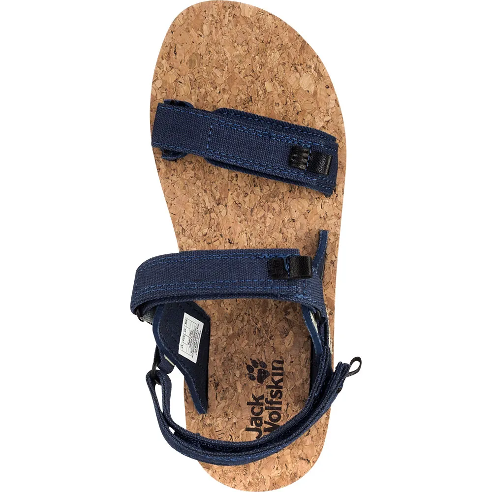 Jack Wolfskin Ecostride 2 Sandaler, Blue / cork Jack Wolfskin Ecostride 2 Sandaler, Blue / cork