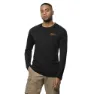 Jack Wolfskin Essential T-shirt Med Lång ärm, Black
