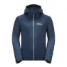 Jack Wolfskin Jwp Softshelljacka, Dark sea, 164cm