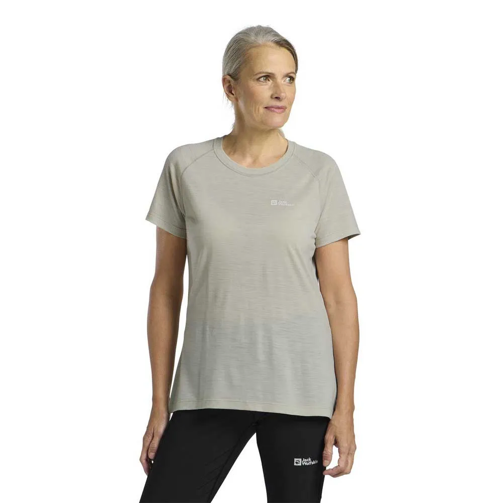 Jack Wolfskin Kammweg T-shirt Med Korta ärmar, Seal