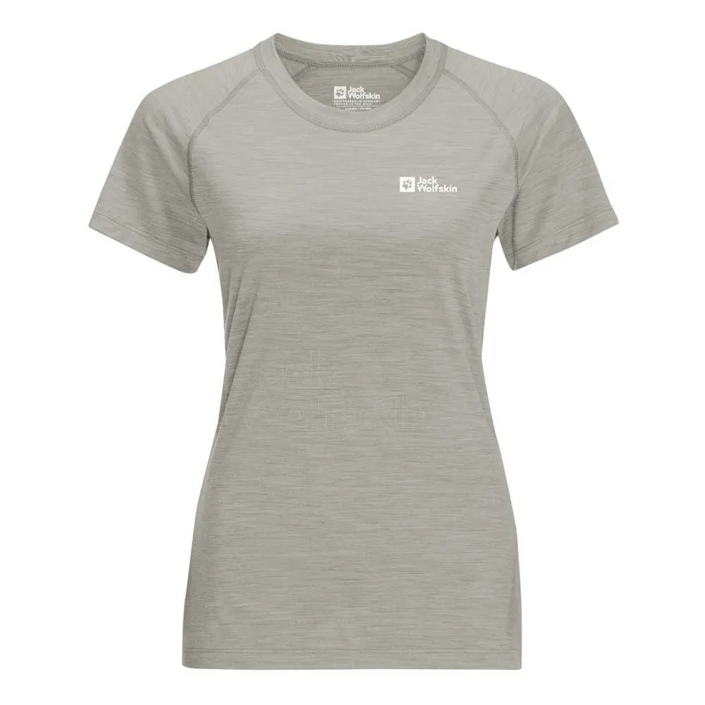 Jack Wolfskin Kammweg T-shirt Med Korta ärmar, Seal