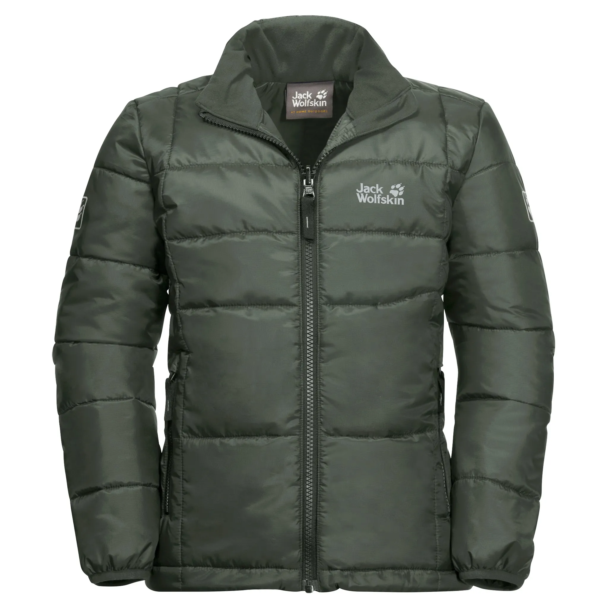 Jack Wolfskin Kids' Argon Jacket, Thyme Green, 104cm