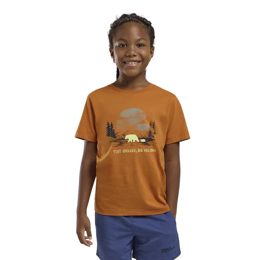 Jack Wolfskin Kid's Graphic Cotton Tee Print Jack Wolfskin Kid's Graphic Cotton Tee Print