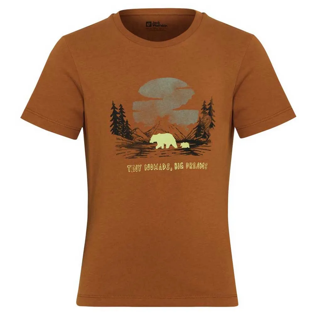 Jack Wolfskin Kid's Graphic Cotton Tee Print Jack Wolfskin Kid's Graphic Cotton Tee Print
