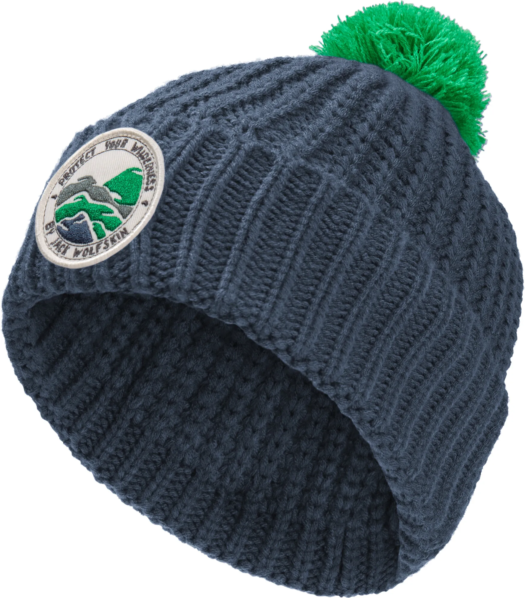 Jack Wolfskin Kids' Pompom Badge Beanie