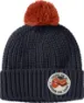 Jack Wolfskin Kids' Pompom Badge Beanie, Night Blue, S