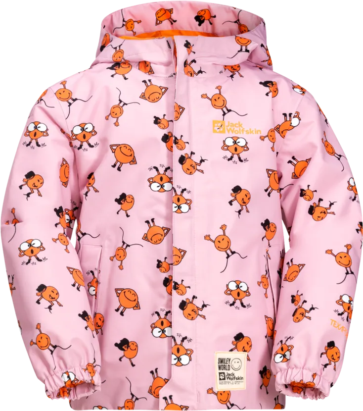 Jack Wolfskin Kids' Smileyworld 2-Layer All Over Print Jacket Icon Jack Wolfskin Kids' Smileyworld 2-Layer All Over Print Jacket Icon