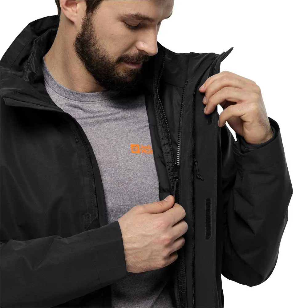 Jack Wolfskin Luntal 3in1 Jacka Refurbished, Black