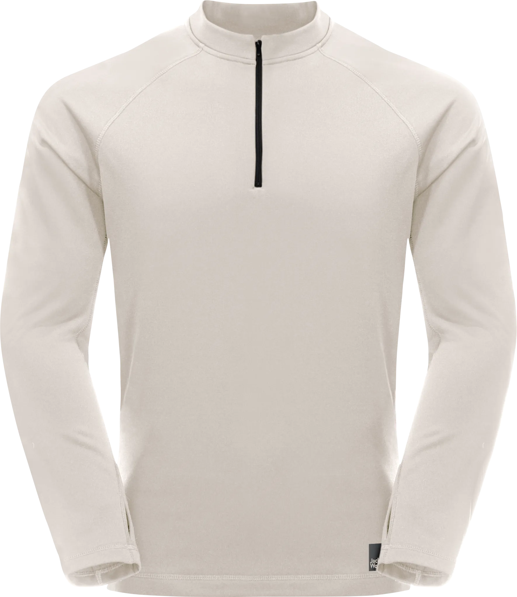 Jack Wolfskin Men's Bike Commute Halfzip, Winter Pearl