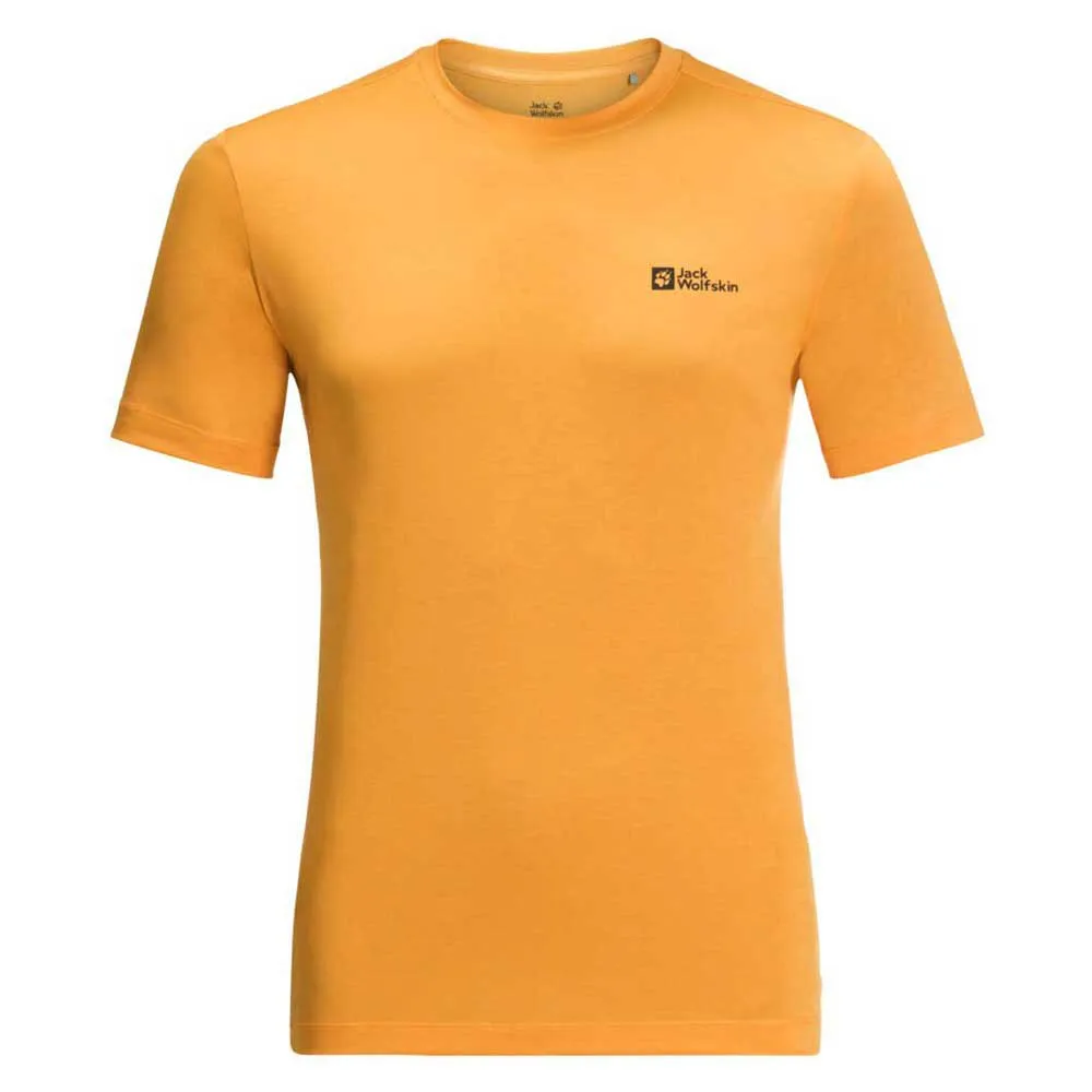 Jack Wolfskin Men's Hiking Short Sleeve T-Shirt, Orange pop Jack Wolfskin Men's Hiking Short Sleeve T-Shirt, Orange pop