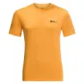 Jack Wolfskin Men's Hiking Short Sleeve T-Shirt, Orange pop