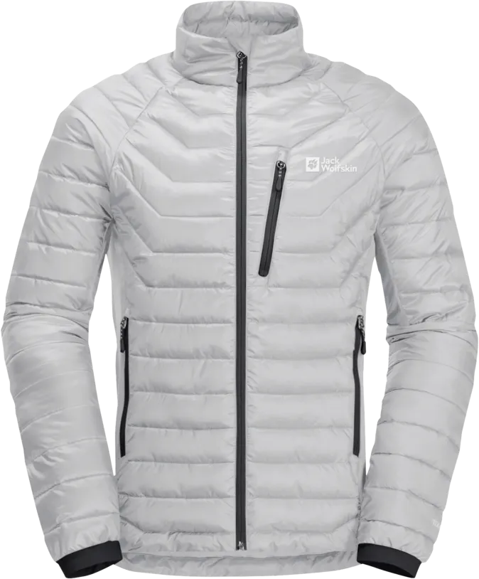 Jack Wolfskin Men's Routeburn Pro Insulated Jacket, Cool Grey Jack Wolfskin Men's Routeburn Pro Insulated Jacket, Cool Grey