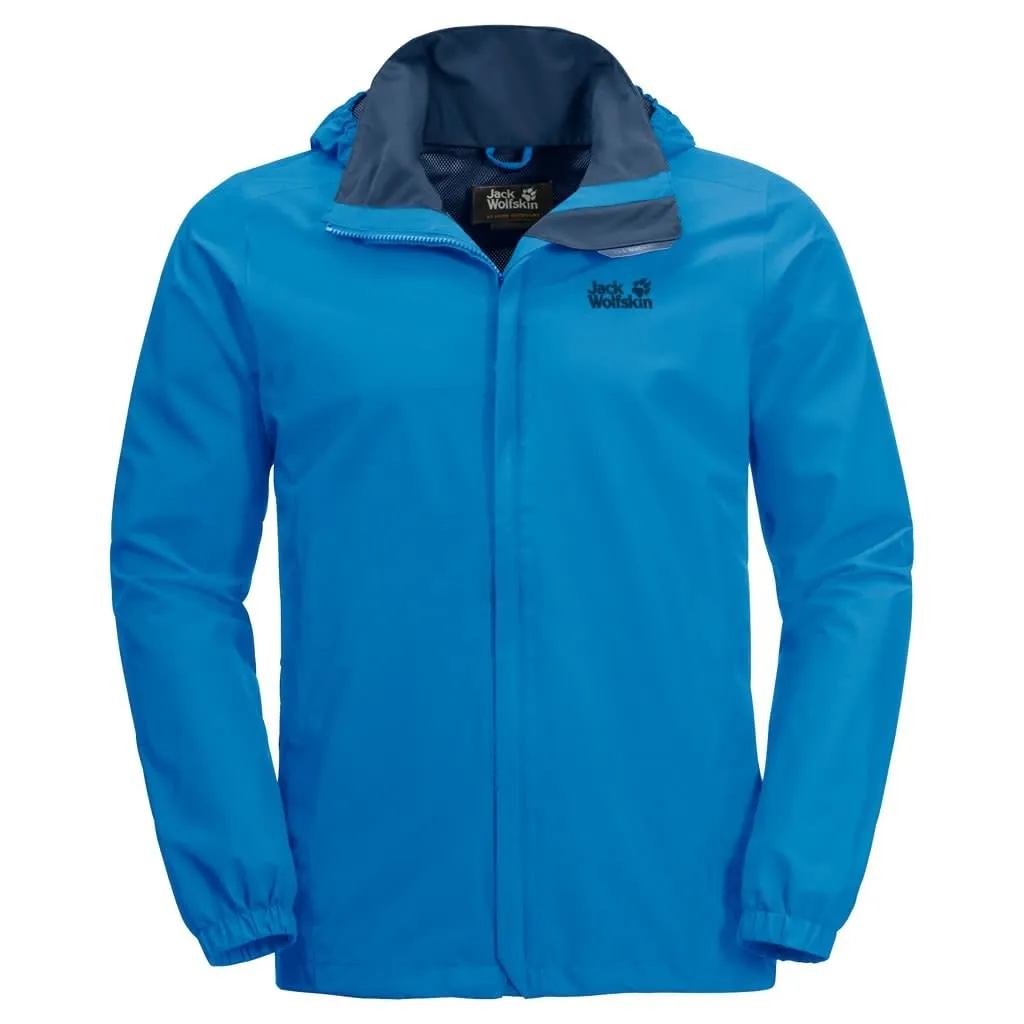 Jack Wolfskin Men's Stormy Point Jacket, Brilliant Blue Jack Wolfskin Men's Stormy Point Jacket, Brilliant Blue
