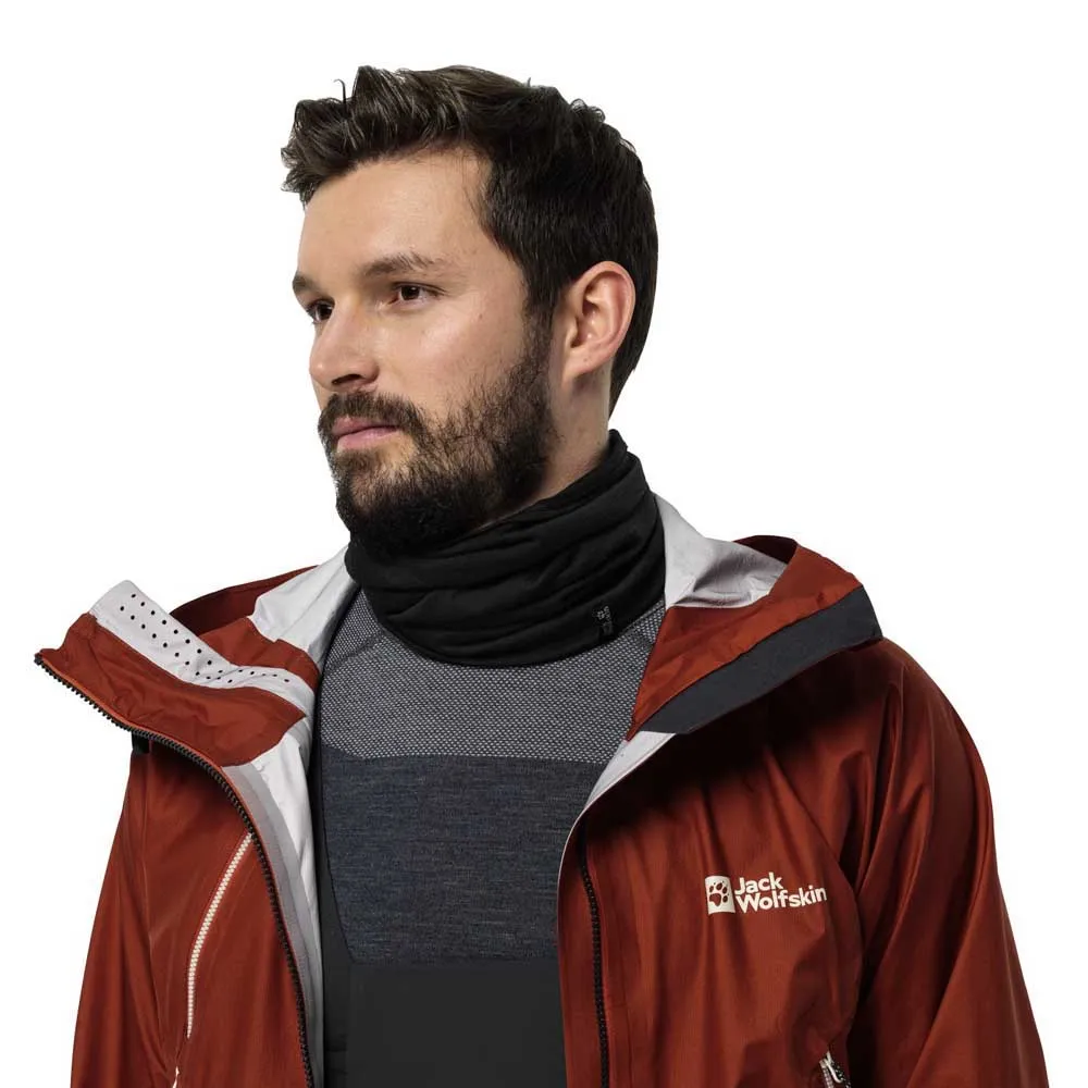 Jack Wolfskin Merino Halsvärmare, Black