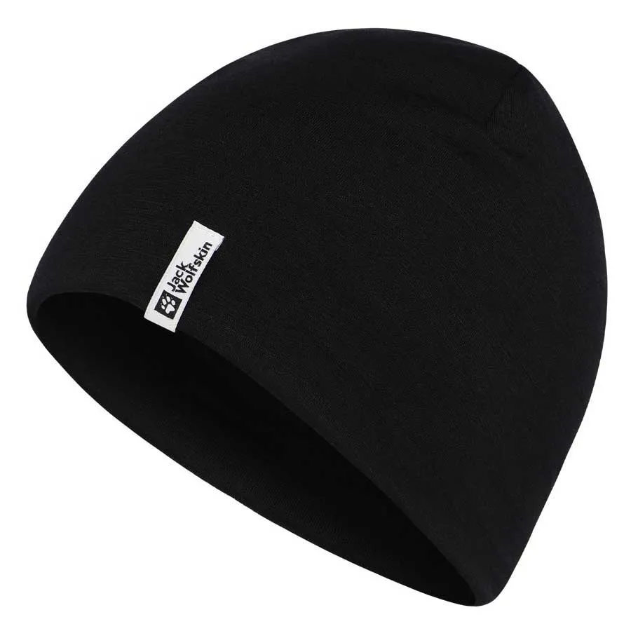 Jack Wolfskin Merino Mössa, Black