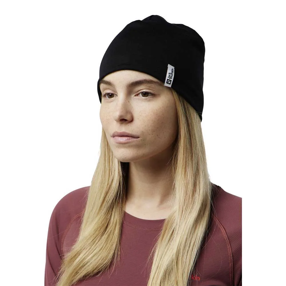 Jack Wolfskin Merino Mössa, Black