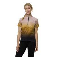 Jack Wolfskin Morobbia Half Zip Print T-shirt Med Korta ärmar Jack Wolfskin Morobbia Half Zip Print T-shirt Med Korta ärmar