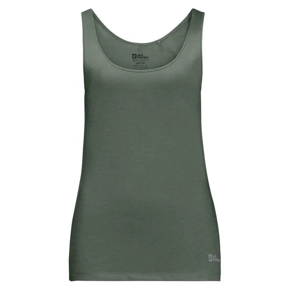 Jack Wolfskin Pack & Go ärmlös T-shirt, Picnic green