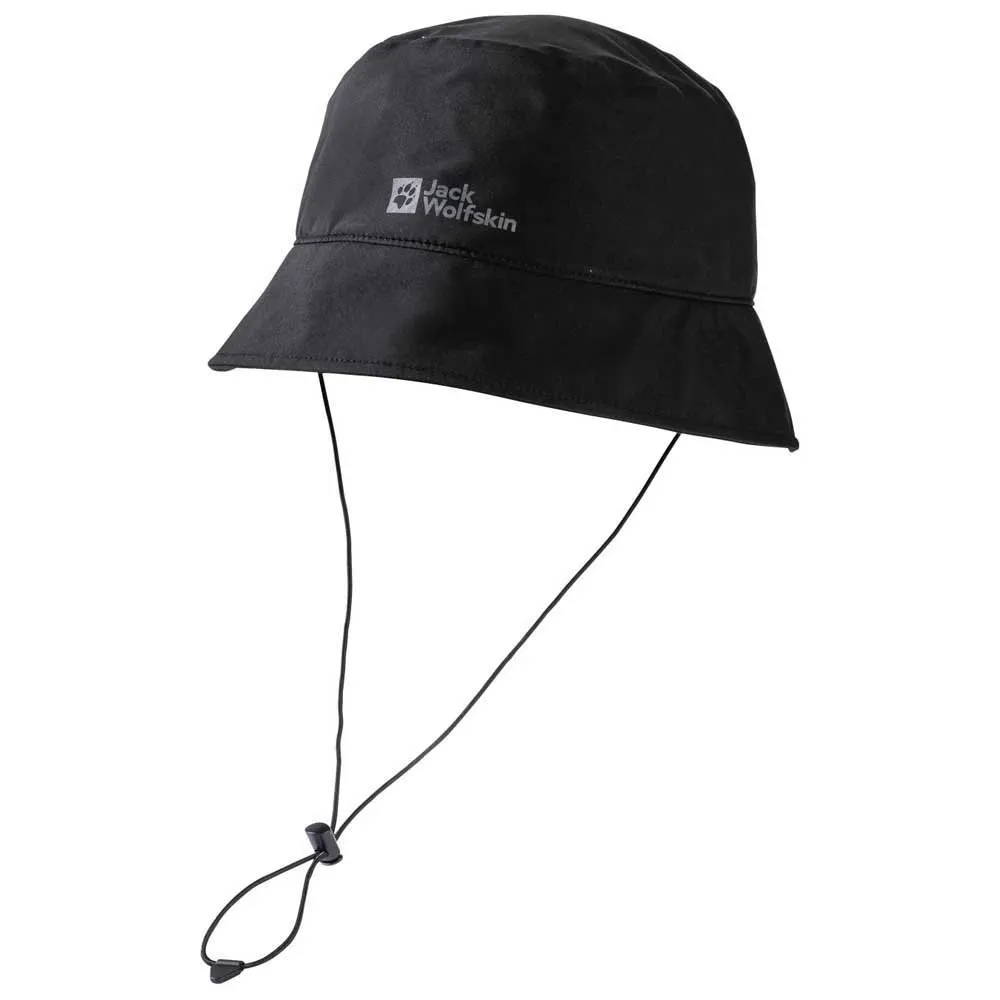 Jack Wolfskin Rain Bucket Hatt, Black