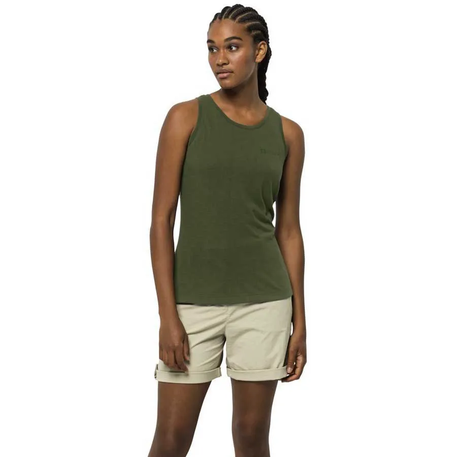 Jack Wolfskin Relief ärmlös T-shirt, Greenwood