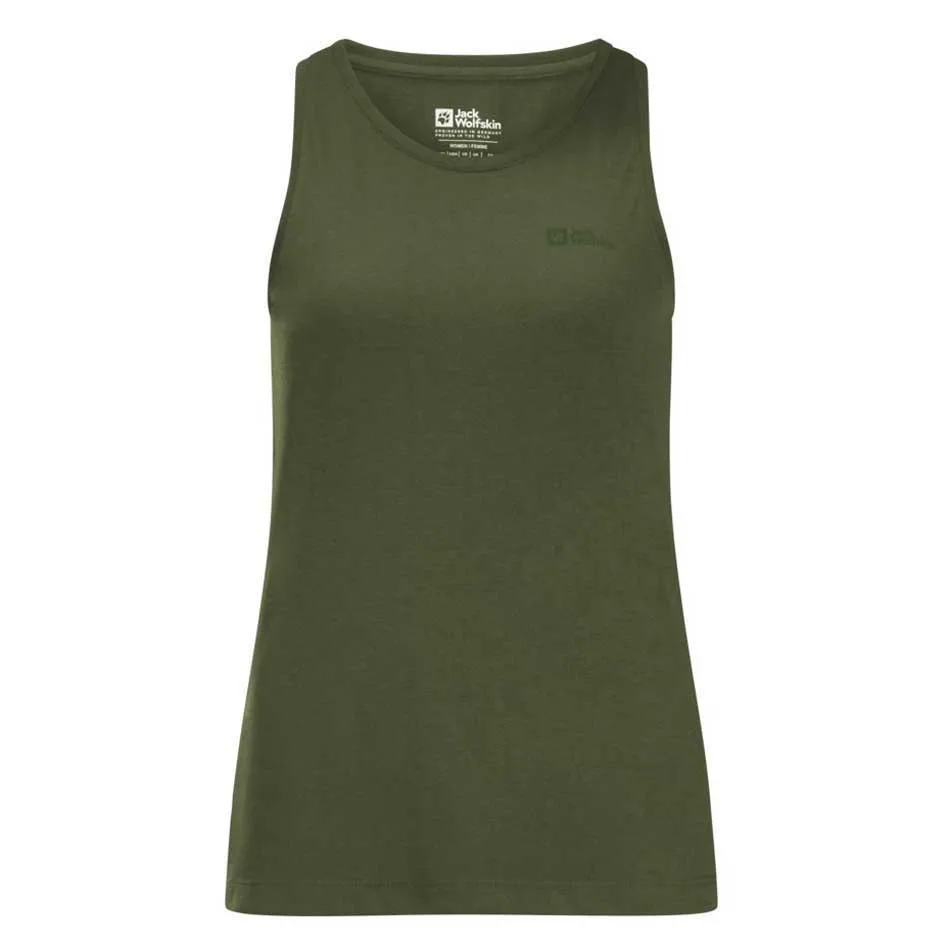 Jack Wolfskin Relief ärmlös T-shirt, Greenwood
