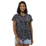 Jack Wolfskin Sommerwiese Kortärmad Skjorta, Leaves night blue