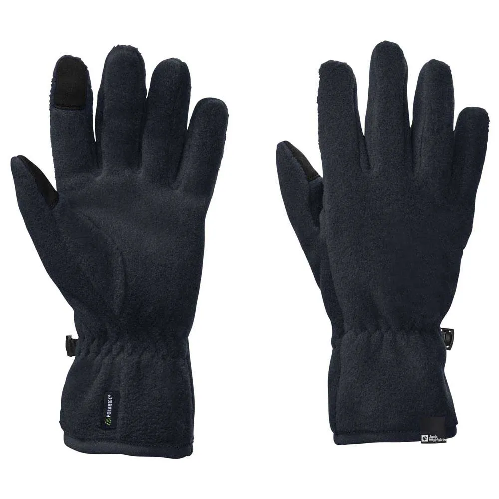 Jack Wolfskin Spirit Fleece Handskar, Night blue, L/XL