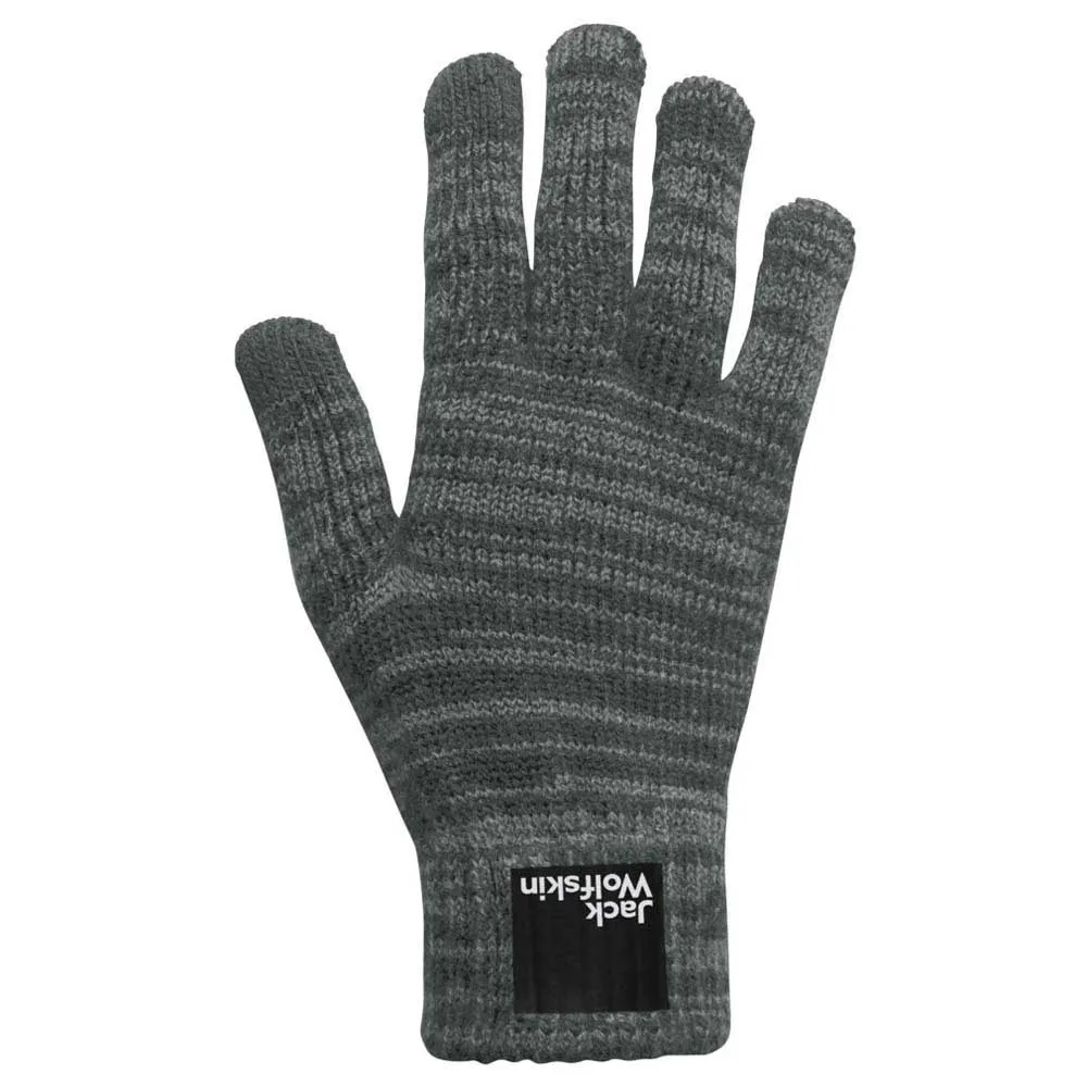 Jack Wolfskin Spirit Knit Handskar, Slate green, L/XL
