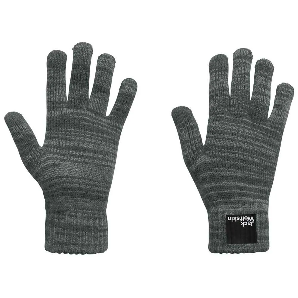 Jack Wolfskin Spirit Knit Handskar, Slate green, L/XL