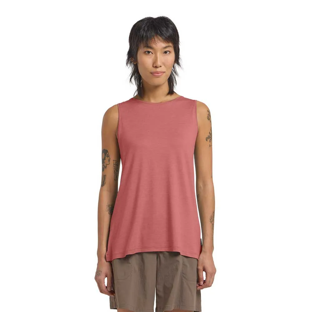 Jack Wolfskin Travel ärmlös T-shirt, Mineral red heather