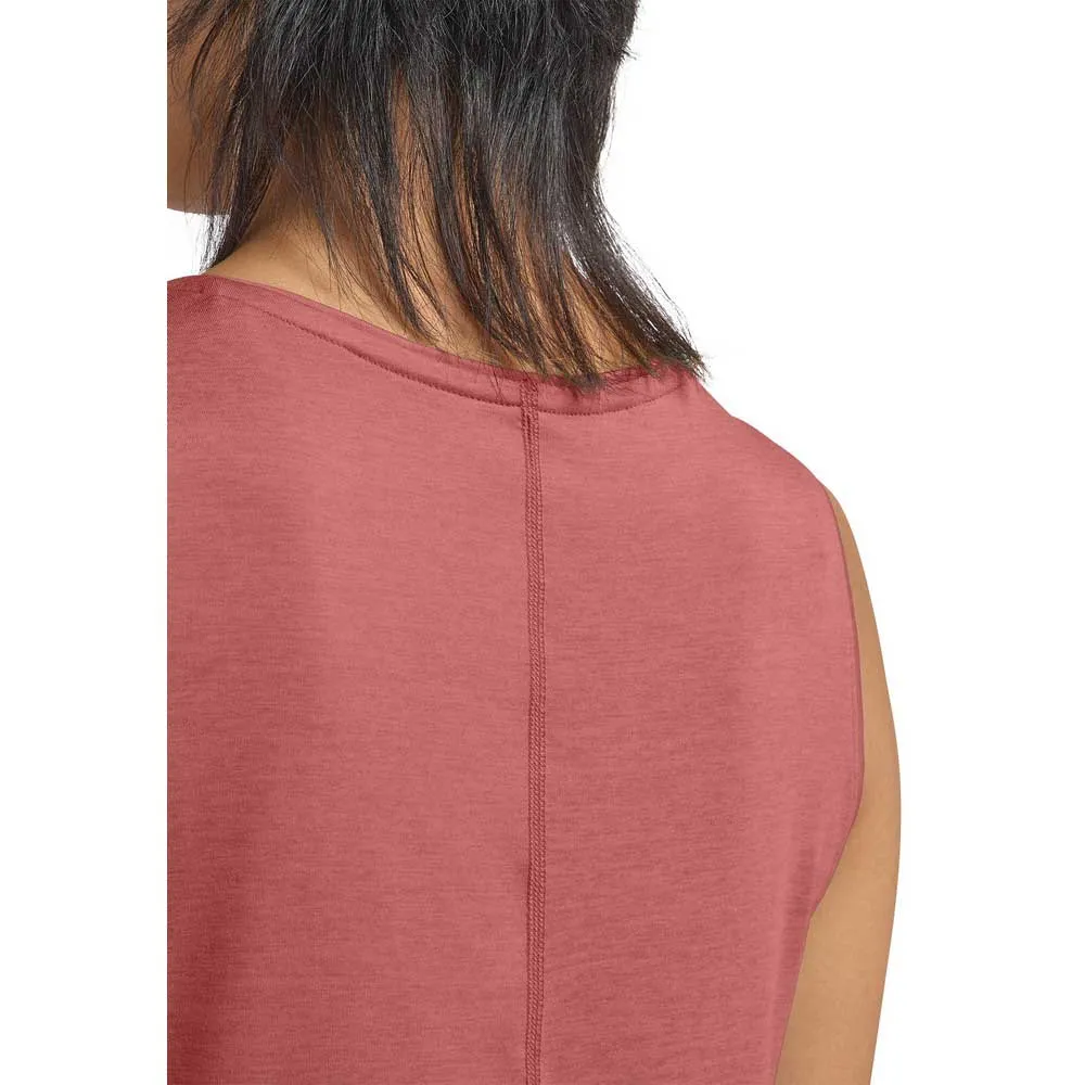 Jack Wolfskin Travel ärmlös T-shirt, Mineral red heather