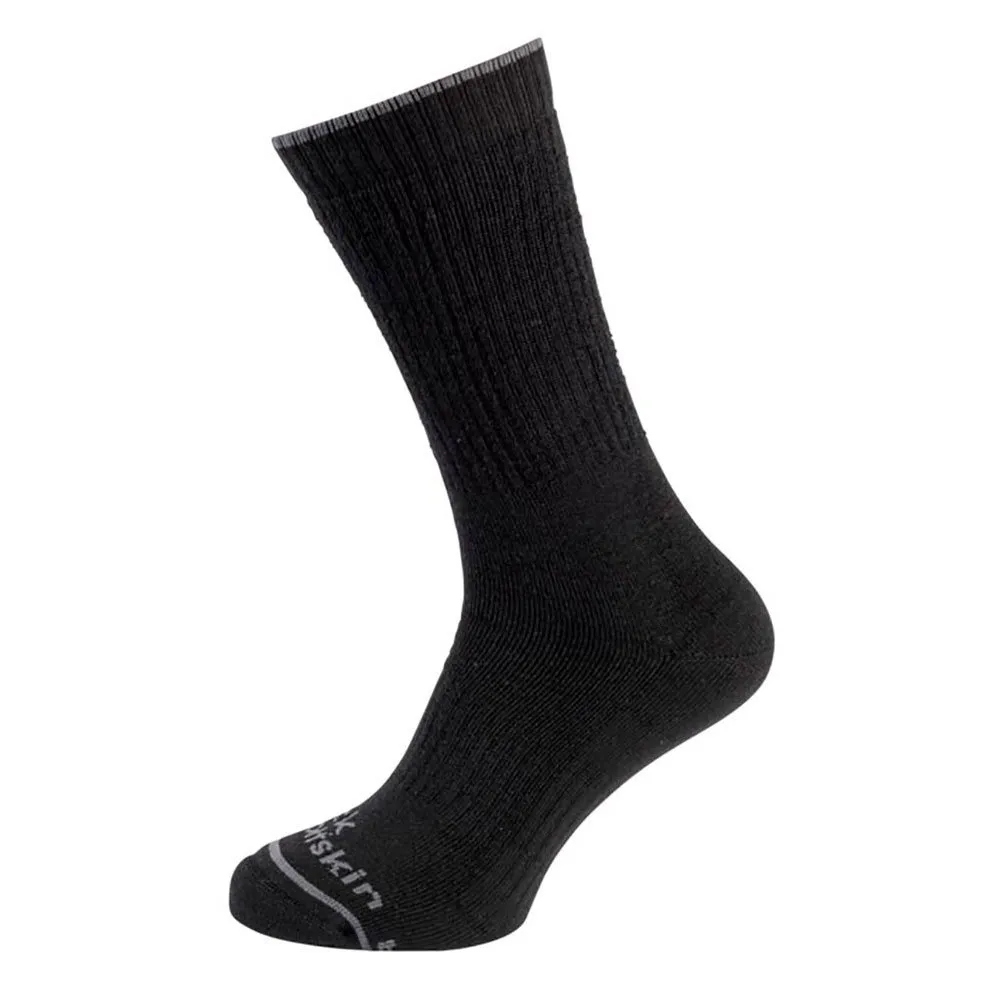 Jack Wolfskin Trek Merino Långa Strumpor, Black
