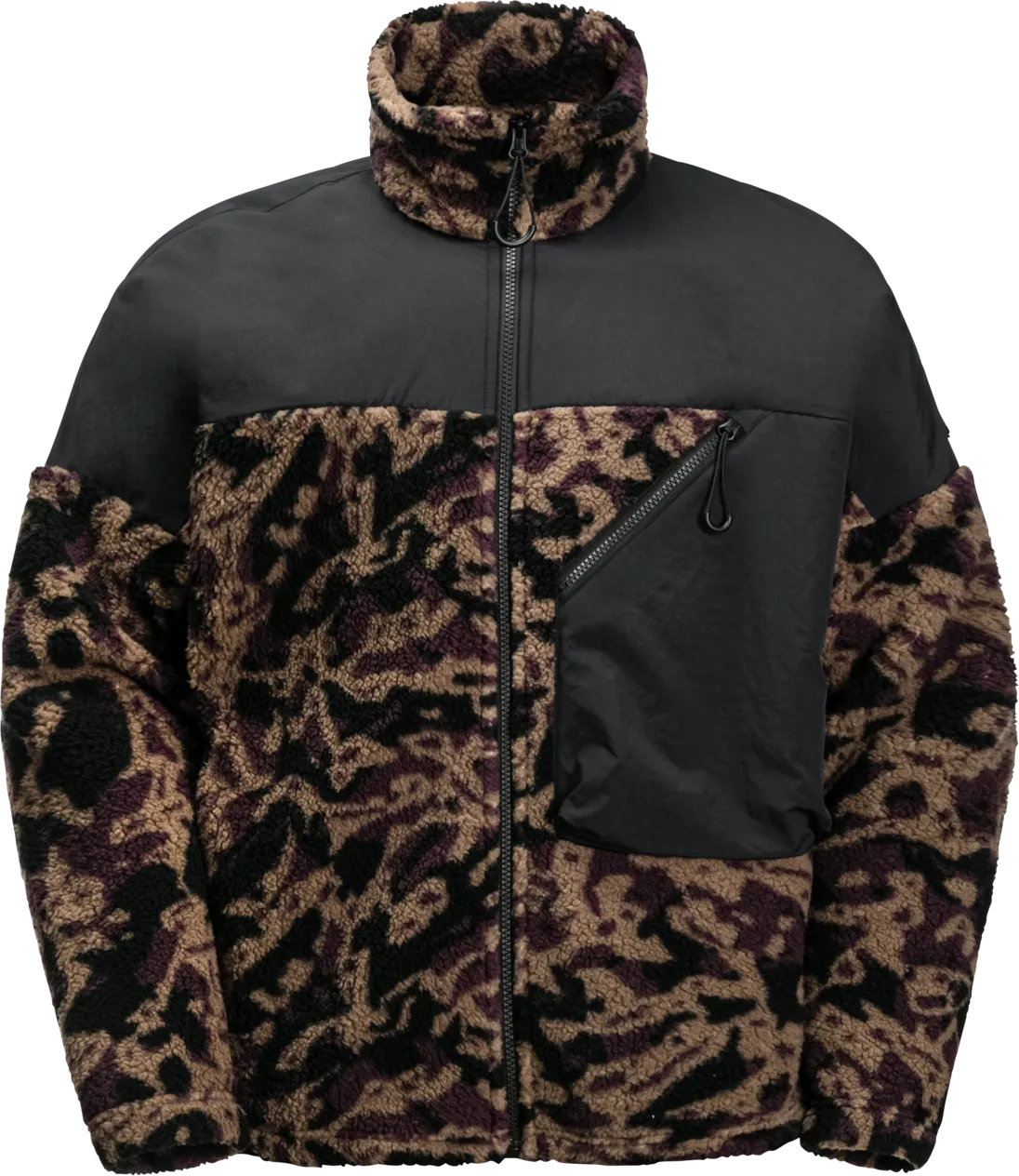 Jack Wolfskin Unisex Maarweg Print Jacket, Chestnut allover Jack Wolfskin Unisex Maarweg Print Jacket, Chestnut allover