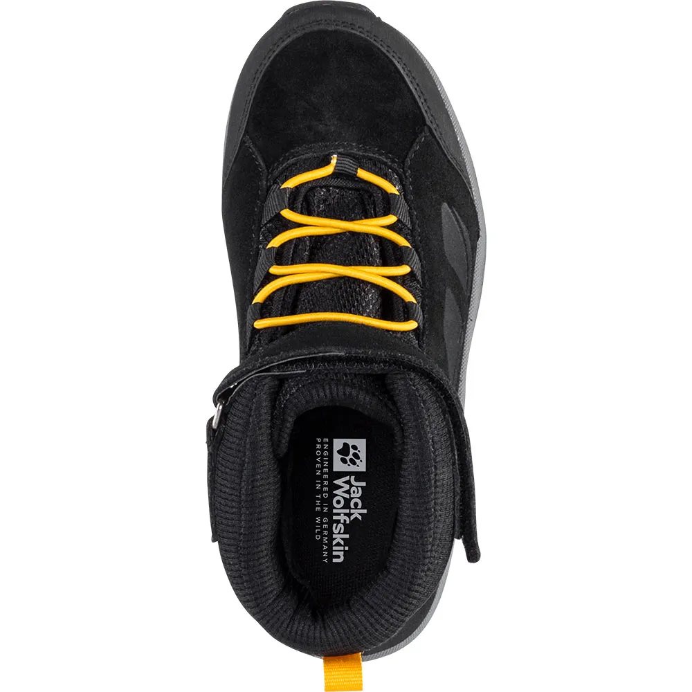 Jack Wolfskin Vojo Lt Texapore Mid Vandringskängor, Black / burly yellow xt, EU 31