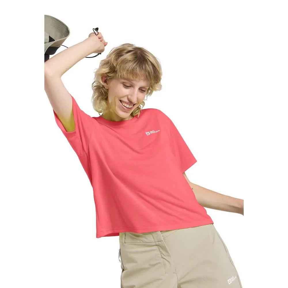 Jack Wolfskin Vonnan Crop T-shirt Med Korta ärmar Jack Wolfskin Vonnan Crop T-shirt Med Korta ärmar