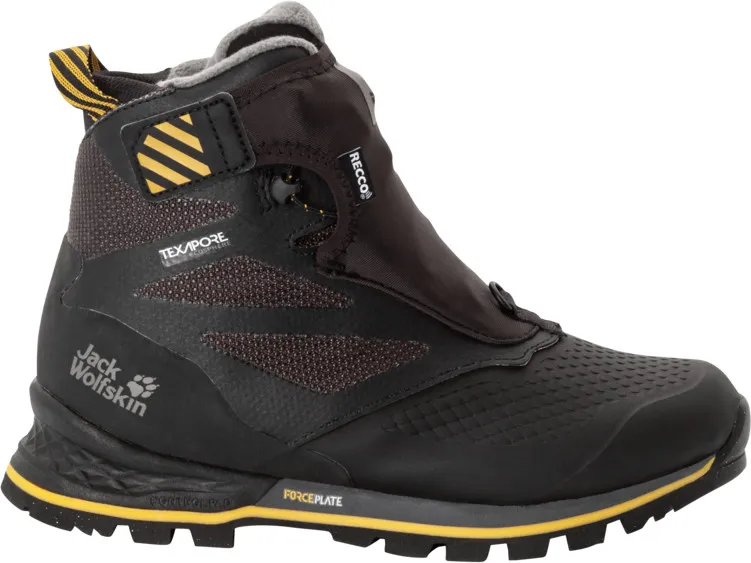 Jack Wolfskin Women's 1995 Series Texapore Mid, Black / Burly Yellow XT Jack Wolfskin Women's 1995 Series Texapore Mid, Black / Burly Yellow XT