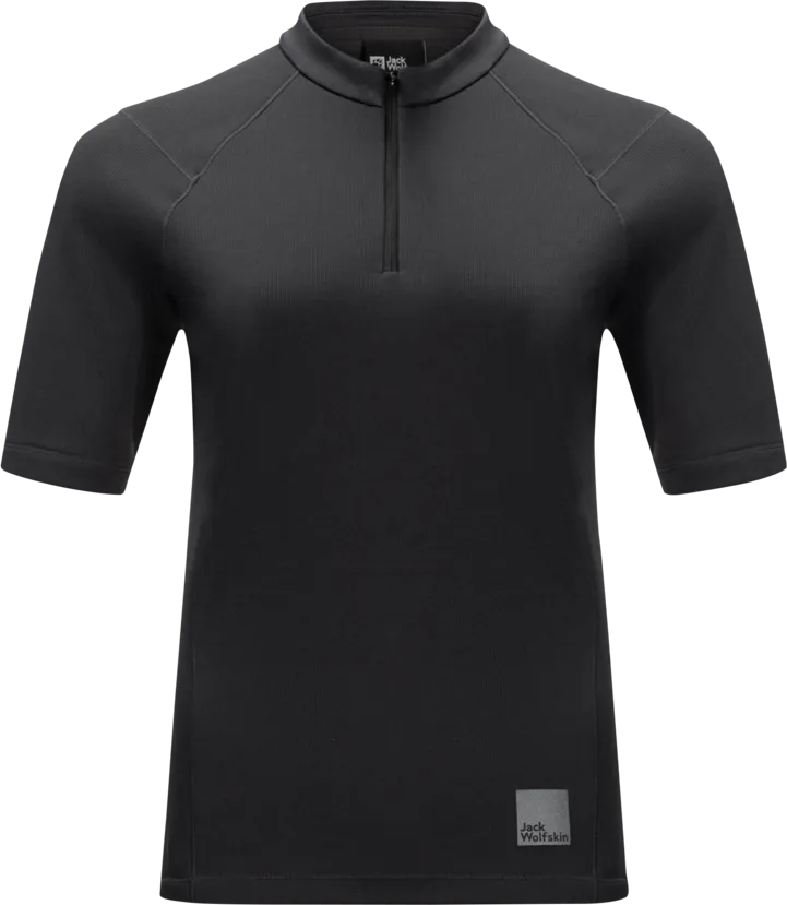 Jack Wolfskin Women's Bike Commute Half Zip T-Shirt